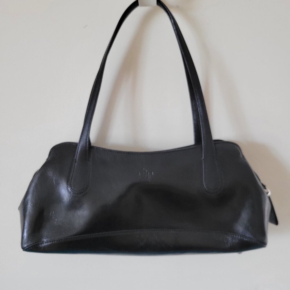 MONSAC original black leather hand bag